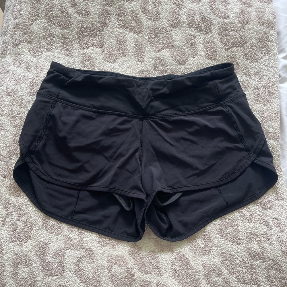 Lululemon Athletica Black Speed Up Shorts